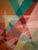 Wood 1970s Colorful Geometric Cubist Painting by Lloyd Johnson For Sale - Image 7 of 11