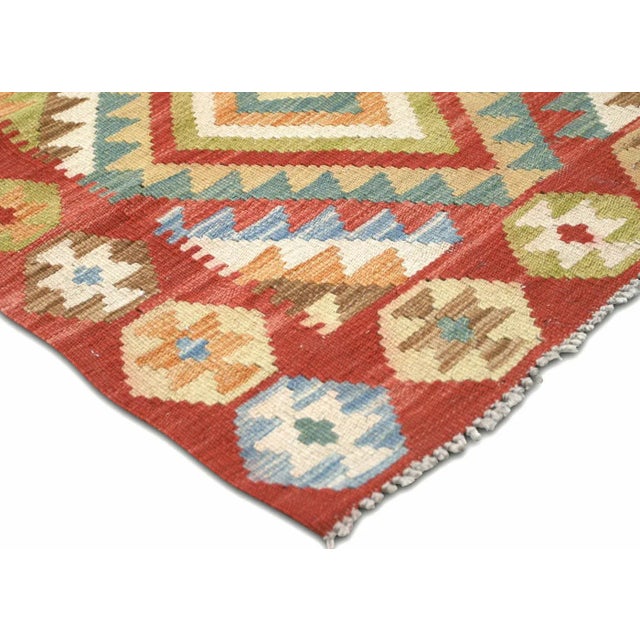 Contemporary Contemporary Afghan Kilim Runner For Sale - Image 3 of 7