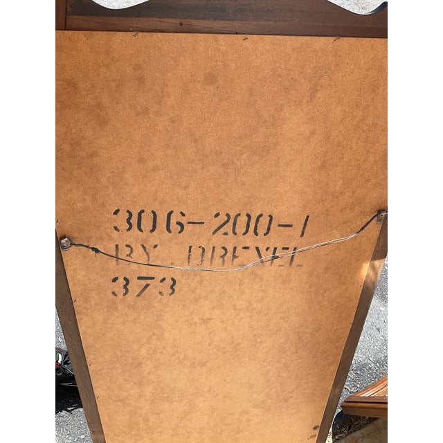 Pair of Vintage Drexel Heritage French Provincial Fruitwood Carved Mirrors, 1970s For Sale - Image 11 of 12