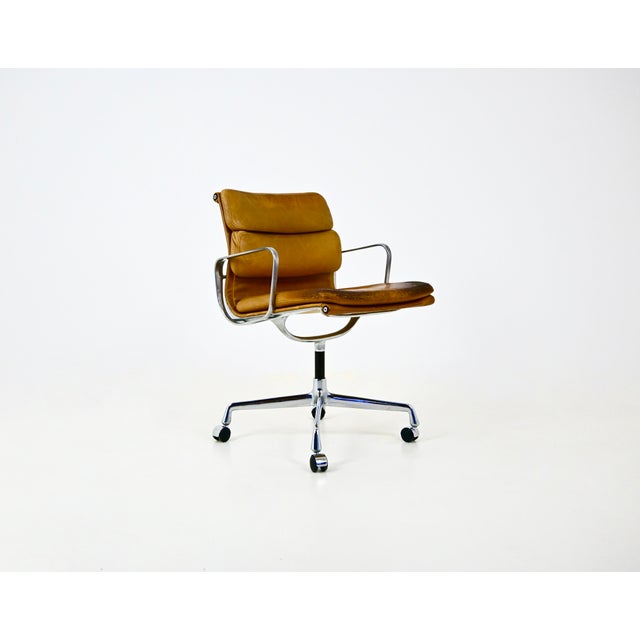 Leather Soft Pad Chair by Charles and Ray Eames for Herman Miller, 1970s For Sale - Image 11 of 11