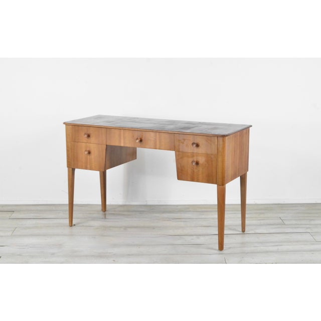 Mid-Century Walnut and Beech Desk by Gordon Russell, 1960s For Sale - Image 6 of 9