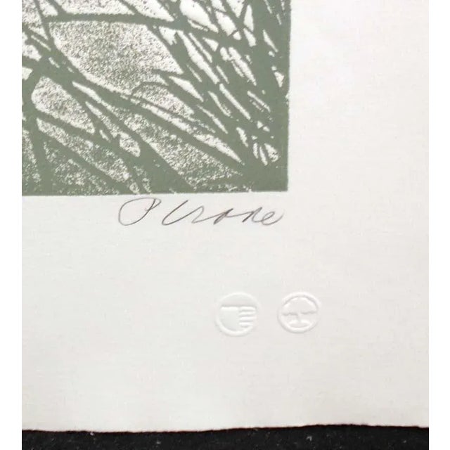 1980s Paula Crane "Frostbound Iv" Hand Signed & Numbered Art Etching Make an Offer! For Sale - Image 5 of 5