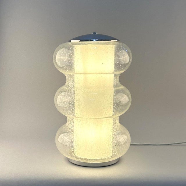 Sculptural Murano Glass Table Lamp from Mazzega, 1960s For Sale - Image 12 of 15