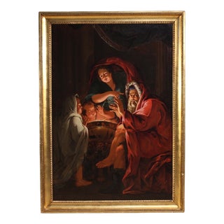 Allegory of Winter, 1750, Oil on Canvas For Sale