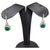 Modern Natural Zambian Emerald Earrings With Diamonds and 14k Gold For Sale - Image 3 of 8