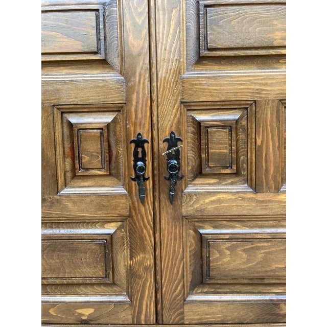Brown 19th-Century Walnut Cupboard For Sale - Image 8 of 15