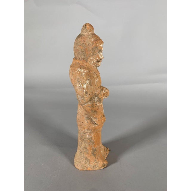 Terra Cotta Sculpture of a Soldier, China, Tang Dynasty (618-907 AD), Archaeology For Sale - Image 8 of 8