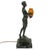 French 1910s French Pierre Le Faguays Bronze and Daum Glass Lamp, Esclave À l'Urne For Sale - Image 3 of 15