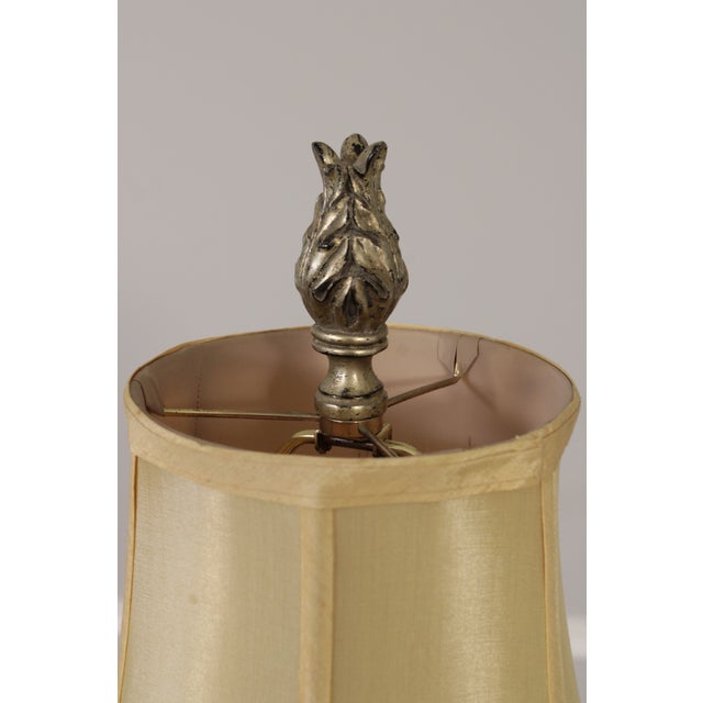 Pair Uttermost Acanthus Leaf Carved Urn Lamps For Sale - Image 16 of 16