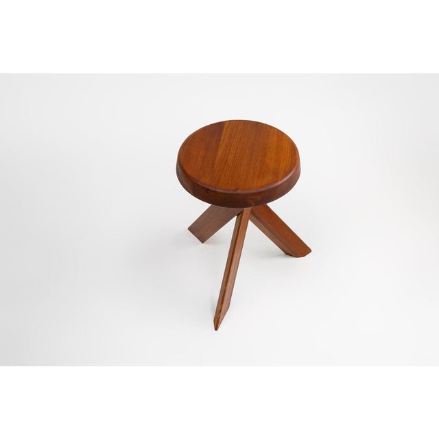 Wood Model S31 Stool in Elm Wood by Pierre Chapo, 1974 For Sale - Image 7 of 14