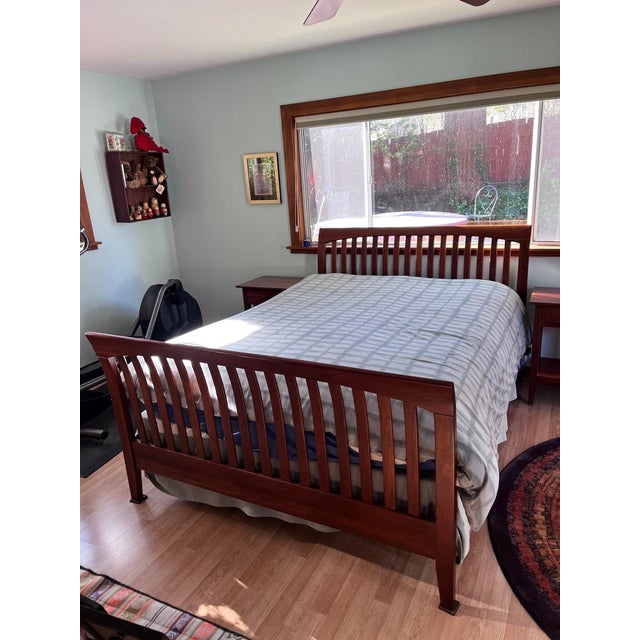 Ethan Allen American Impressions Cherry Queen Bed Chairish