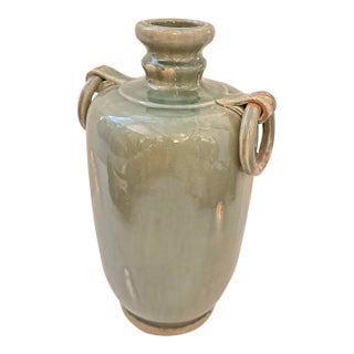 Vintage Celadon Vase For Sale