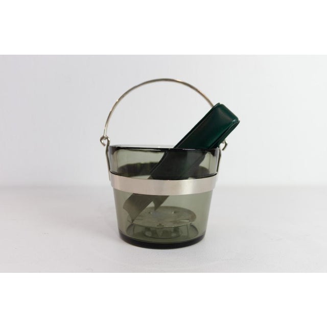 Swedish Glass Ice Bucket by Sven Palmqvist for Orrefors, 1960s. For Sale - Image 17 of 17