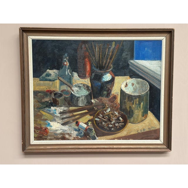 C.A.P., Still Life, 1936, Oil on Canvas, Framed For Sale - Image 15 of 15