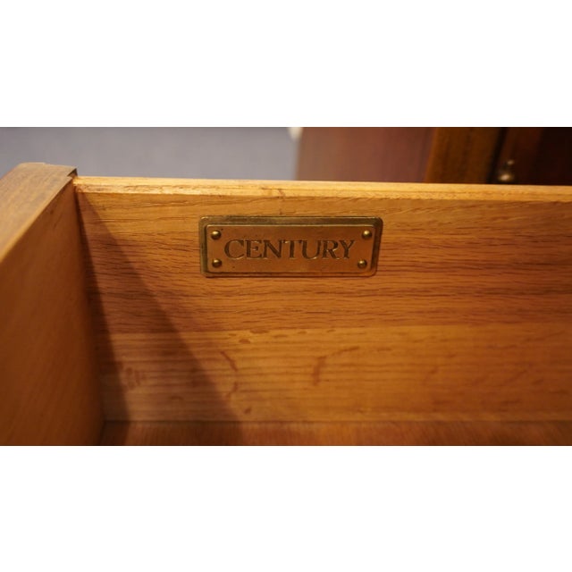 Century Furniture Solid Cherry Traditional Style 64" Breakfront Lighted ...