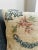 Vintage Turkish Isparta Rug Pillow Cover 16x16 – Faded Floral Wool Cushion For Sale - Image 10 of 11