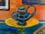 2020s "Victorian Vase" Contemporary Still Life Acrylic Painting by David Harper For Sale - Image 5 of 5