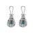 Contemporary 3.55ctt Pear Emerald & Diamond Drop Necklace 18-Karat White Gold, Pair For Sale - Image 3 of 3
