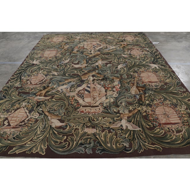 Handwoven in wool, this 9x12 contemporary rug is inspired by antique Tudor rugs and tapestries—-a new release from Rug &...