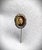 Victorian Antique European Victorian 9k Gold Sepia Photo Portrait Stickpin For Sale - Image 3 of 13