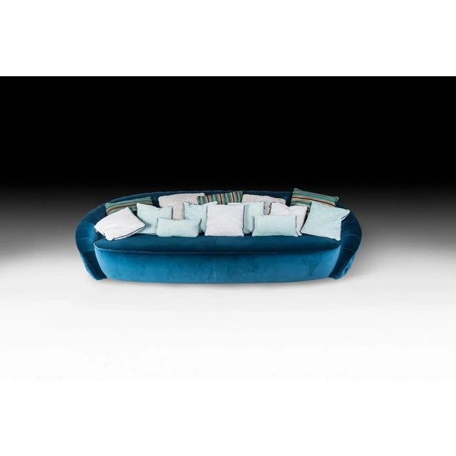 Italian Round Capitonne Fabric Sofa from VGnewtrend, in New conditions. Designed from 2000