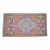 1970s Pink and Gray Hand-Knotted Wool Turkish Rug Doormat - 1'7" X 2'12" For Sale
