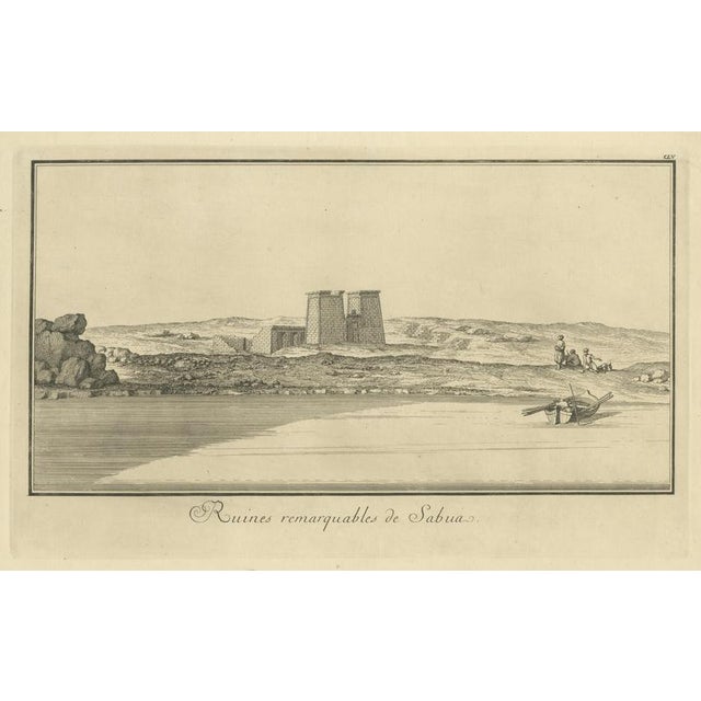 Remarkable Ruins of Sabua, Nubia – Norden Engraving 1755 : Depicting the ruins of Sabua in Nubia, this plate documents...