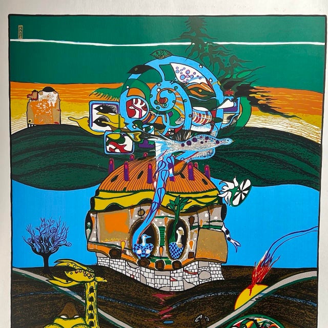 An industrial-inspired surrealist work depicting a fantastical "Windcolor Machine." The interaction between the intricate...