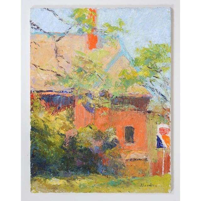 Late 20th Century Plein Air Impressionist Cottage Painting For Sale In Seattle - Image 6 of 7