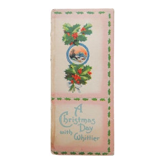 Vintage a Christmas Day With Whittier Poetry Book For Sale