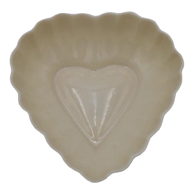 Vintage Irish Belleek Heart Dish For Sale