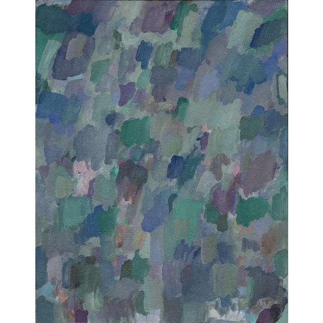 Contemporary "Winter Garden," Framed Abstract Painting For Sale - Image 3 of 4
