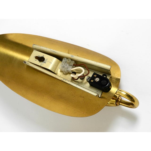 Mid-Century Modern Cone Brass Wall Lamps, 1950s, Set of 2 For Sale - Image 14 of 15