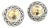 Late 20th Century John Hardy Estate Post Palu Clip on Earrings Sterling Silver 22k Y Gold, A Pair For Sale