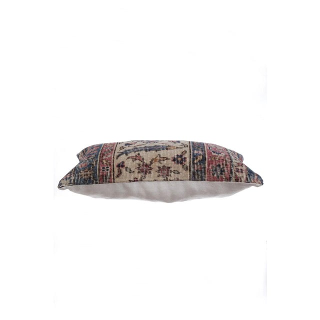 Decorative pillow cover made from antique handknotted Turkish rug pieces. Backed with good quality cotton fabric. Pillow...