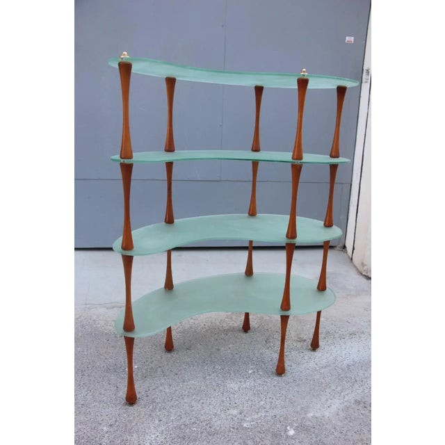 Wood Minimal Sculptural Shelving Unit, 1960s For Sale - Image 7 of 13