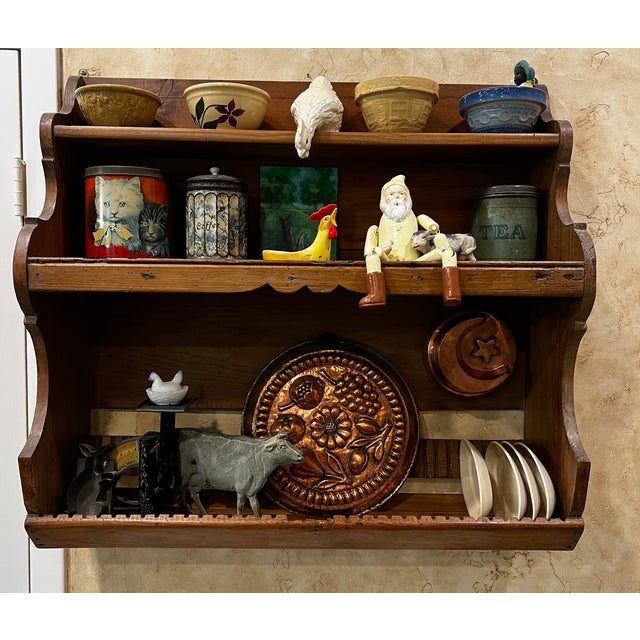 Primitive Pine Hanging Shelf For Sale - Image 13 of 14