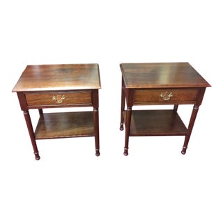 Vintage Stickley Nightstands, the Pair For Sale