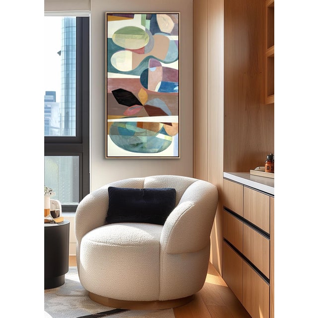 Abstract Large Abstract Painting Titled: Privvy For Sale - Image 3 of 10