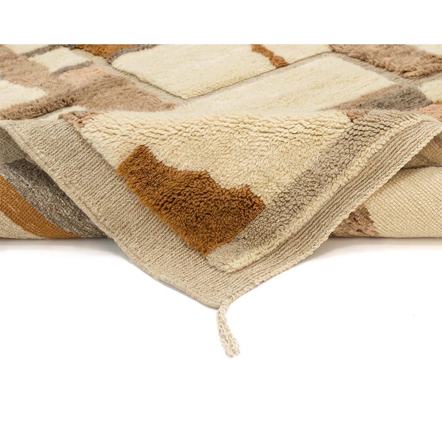 2020s Oversize Hand-Knotted Moroccan Wool Rug | 13'9" X 10' | One of a Kind For Sale - Image 5 of 8