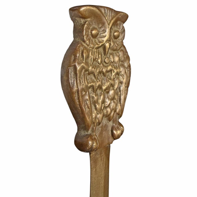 Early 20th Century Early 20th Century Bronze Owl Letter Opener For Sale - Image 5 of 8