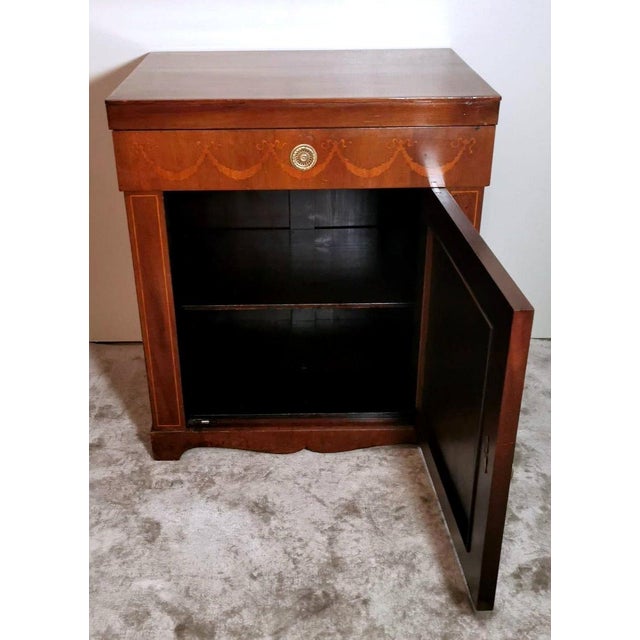 Biedermeier Late 19th Century Biedermeier Style Small Italian Cabinet For Sale - Image 3 of 13