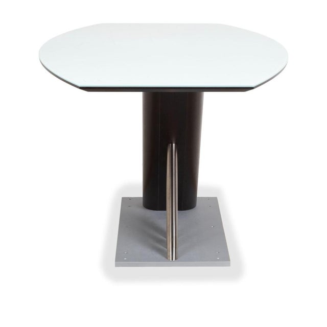 Wood, Glass, and Metal Rosario Dining Table from Musterring = For Sale - Image 11 of 12