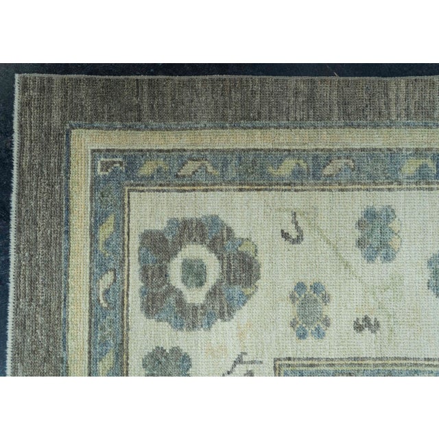 Turkish Oushak Rug 9'2" x 12'6" #19364 For Sale - Image 4 of 8