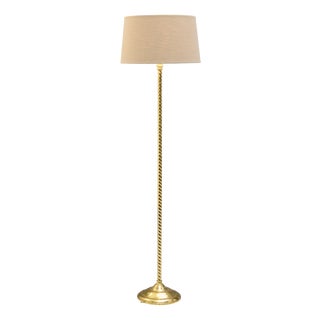 Brass Floor Lamp, 1890s For Sale