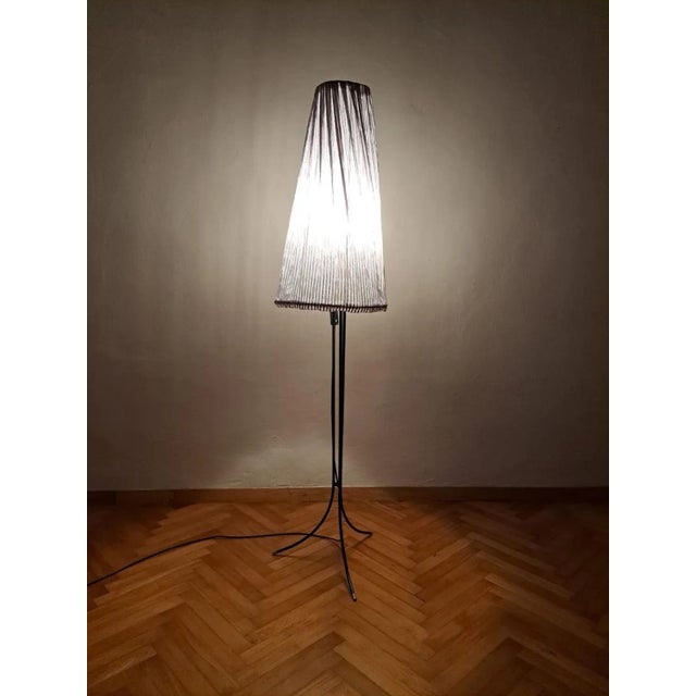 Elegant vintage metal floor lamp, 1970's. Clean lines and organic design from the Mid century Modern period, special model...