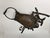Antique West African Nupe Cast Bronze Ceremonial Purse with Leather Tassels For Sale In Palm Springs - Image 6 of 17