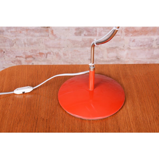 Josef Hurka Mid-Century Modern Table Lamp in Chrome by J. Hůrka for Lidokov, Czech, 1960s For Sale - Image 4 of 11