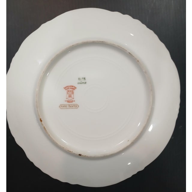 Art Nouveau Antique Bawo & Dotter Elite Works Limoges Gilded Hand Painted Plate For Sale - Image 3 of 5