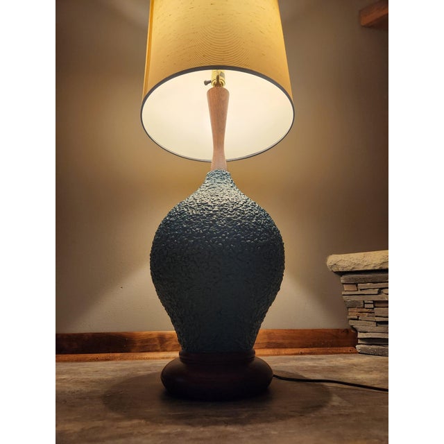1958 Quartite Creative Corp. Atomic Popcorn Chalkware Table Lamp For Sale In Madison - Image 6 of 16